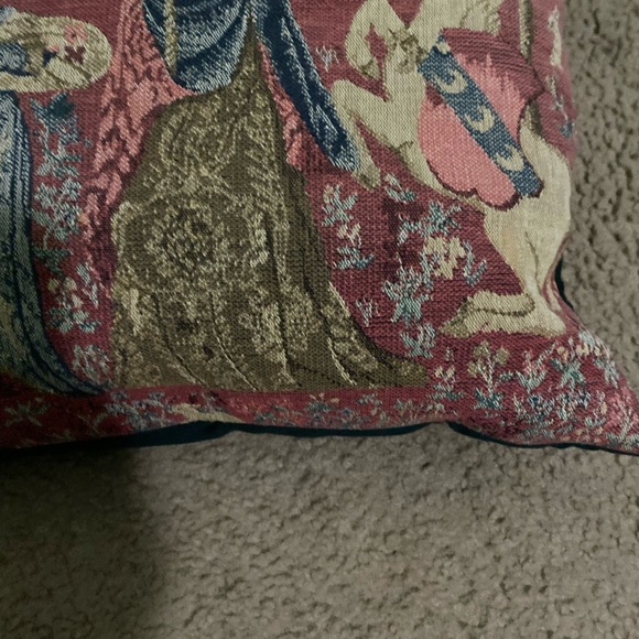 The Smell The Lady at The Unicorn 1 Large French MCM Tapestry Pillow Sham 16x16 - Picture 10 of 13